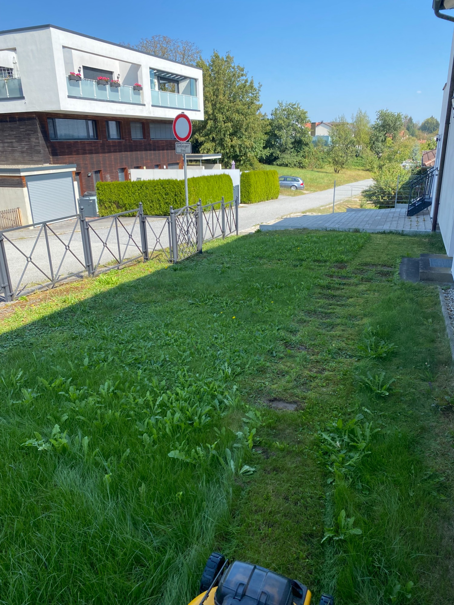 Garten vorher
